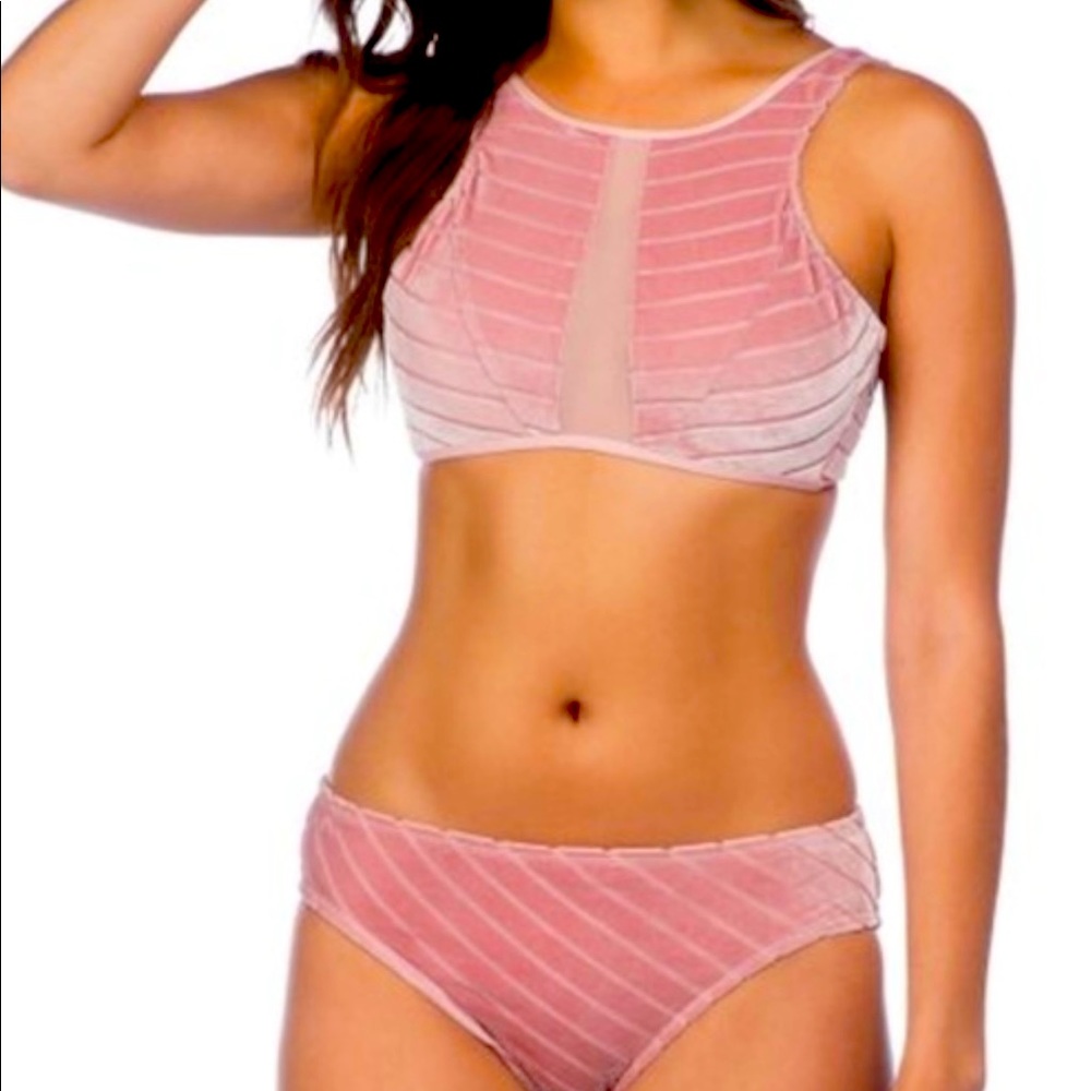 Kenneth Cole Pink Velour Bikini